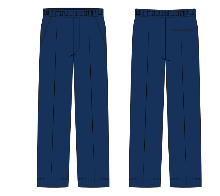 EYFS NAVY BLUE PANTS (SIZE 2-6)