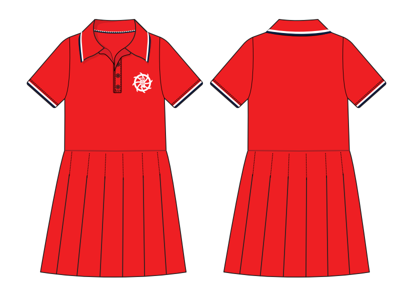 EYFS RED DRESS (SIZE 2-6)