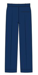 LOWER SCHOOL NAVY BLUE TROUSERS - BUTTON UP