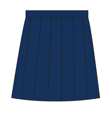 KS1/KS2 NAVY BLUE SKIRT (SIZE 4-14)
