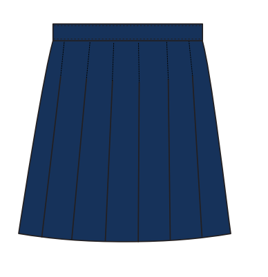 KS1/KS2 NAVY BLUE SKIRT (SIZE 4-14)