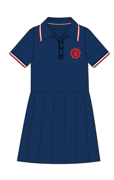 KS1/KS2 NAVY BLUE DRESS (SIZE 4-14)