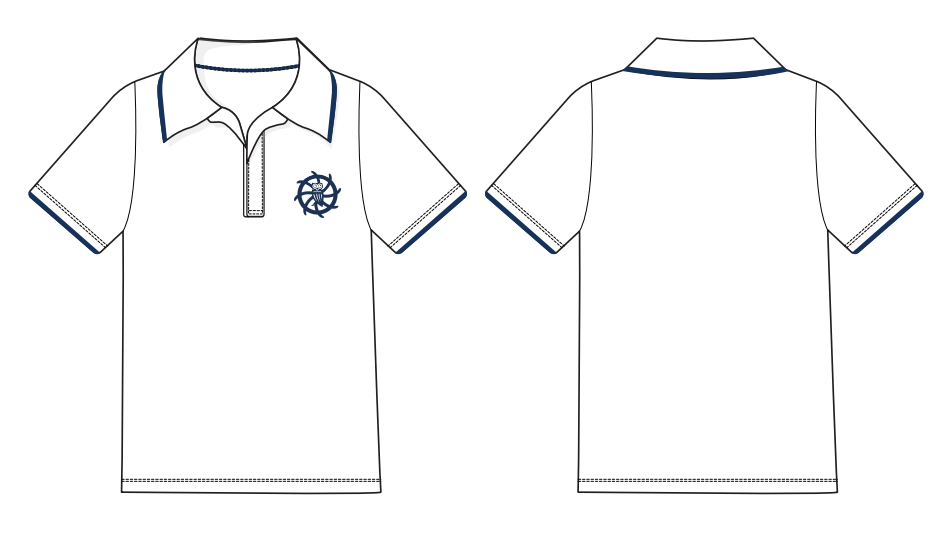 KS3/KS4 WHITE POLO BOYS (SIZE XS-XL)