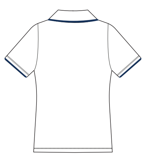 KS3/KS4 WHITE POLO GIRLS (SIZE XXS-L)