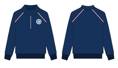 UPPER SCHOOL NAVY BLUE 1/4 ZIP JUMPER