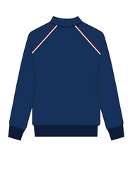UPPER SCHOOL NAVY BLUE 1/4 ZIP JUMPER - GIRLS