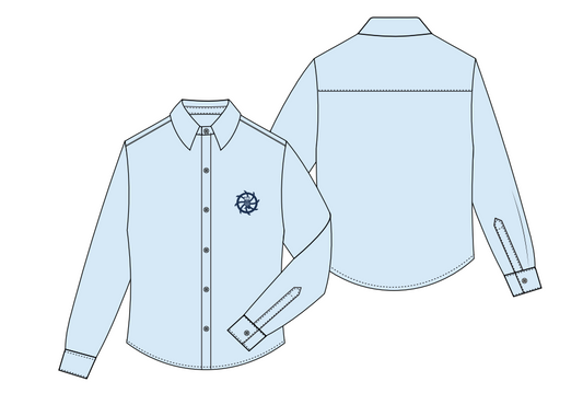 KS3 LIGHT BLUE DRESS SHIRT (SIZE XS-XL GIRLS)