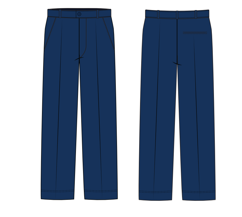 KS3/KS4 NAVY BLUE PANTS BOYS (XS-XL)