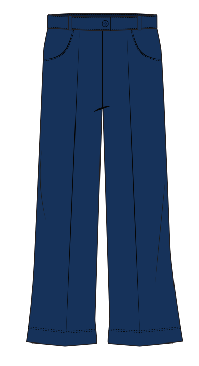 KS3/KS4 NAVY BLUE PANTS GIRLS (XS-XL)