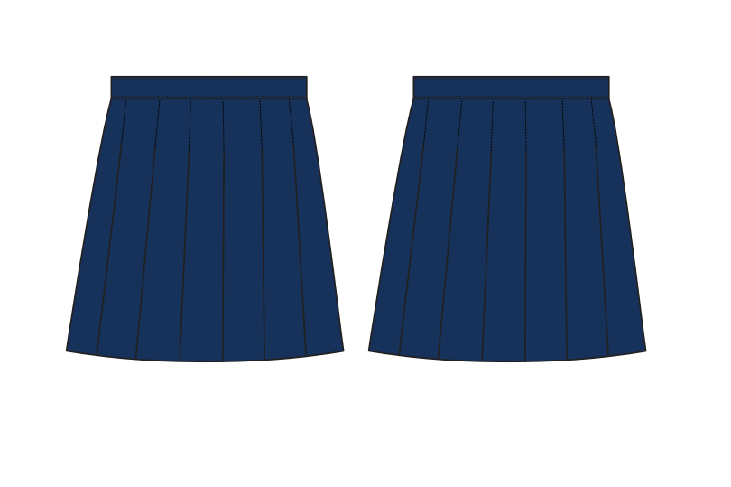 KS3/KS4 NAVY BLUE SKIRT (XS-XL)