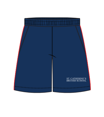 BOYS NAVY P-E SHORTS (SIZE 4-14)