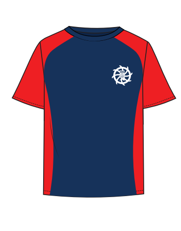 KS3/KS4 NAVY & WHITE T-SHIRTS (SIZE XXL-XS)