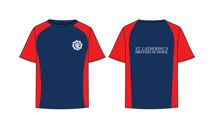 KS3/KS4 NAVY & WHITE T-SHIRTS (SIZE XXL-XS)