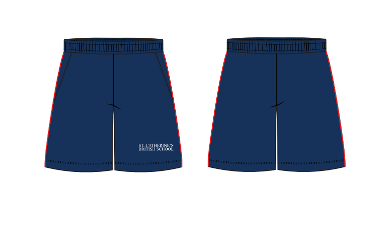 NAVY P-E SHORTS (SIZE XXS-XL)