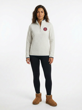 ST CATS 1/4 ZIP QUILTED JUMPER - WOMEN