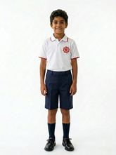 LOWER SCHOOL WHITE POLO SHORT SLEEVES - UNISEX