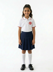 LOWER SCHOOL WHITE POLO SHORT SLEEVES - GIRLS