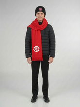 STAFF SCARF RED FLEECE