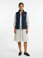 STAFF VEST NAVY FLEECE
