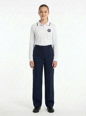 UPPER SCHOOL WHITE POLO LONG SLEEVES - GIRLS