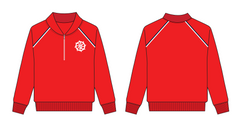 EYFS RED 1/4 ZIP JUMPER
