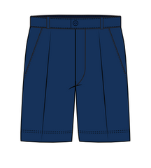 LOWER SCHOOL NAVY BLUE SHORTS BUTTON-UP