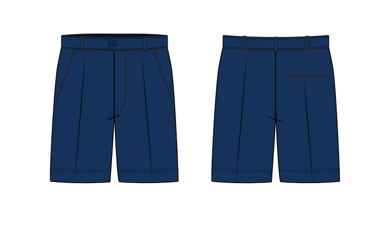 UPPER SCHOOL NAVY SHORTS (XXS-XL)