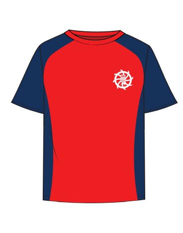 KS1/KS2 RED & WHITE T-SHIRTS (SIZE 4-14)