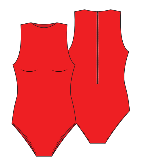 SWIMSUIT GIRLS RED (KS1/KS2)