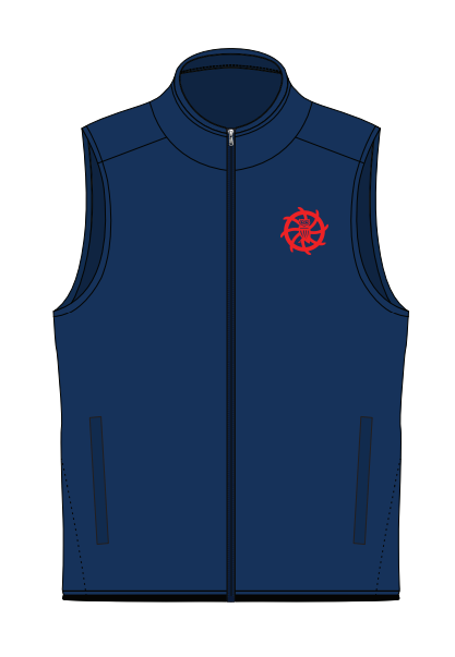 STAFF VEST NAVY FLEECE