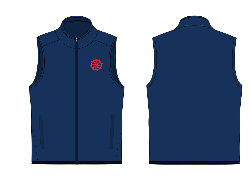 STAFF VEST NAVY FLEECE