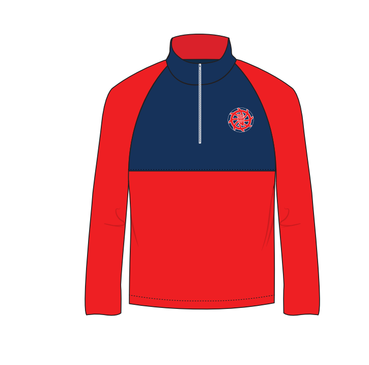 St Cats 1/4 zip fleece jumper - unisex