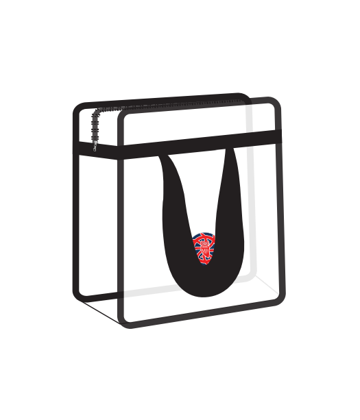 St Cats Zip Closure See-through Vinly Shoppers