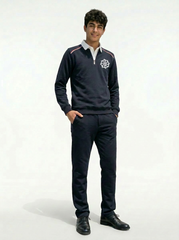 UPPER SCHOOL NAVY BLUE 1/4 ZIP JUMPER