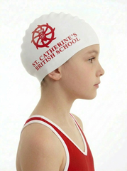 SWIM CAP WHITE - FOR SWIM CLUB & UPPER SCHOOL