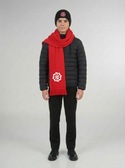STAFF SCARF RED FLEECE
